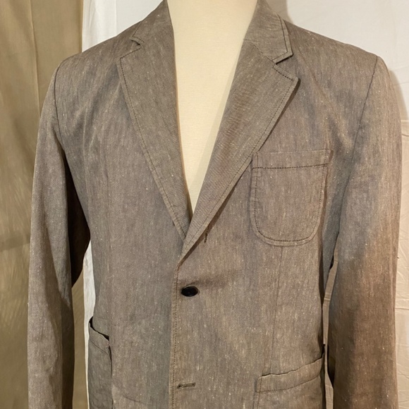 HUGO BOSS Men’s Linen Blend Blazer sz46 - Picture 2 of 11